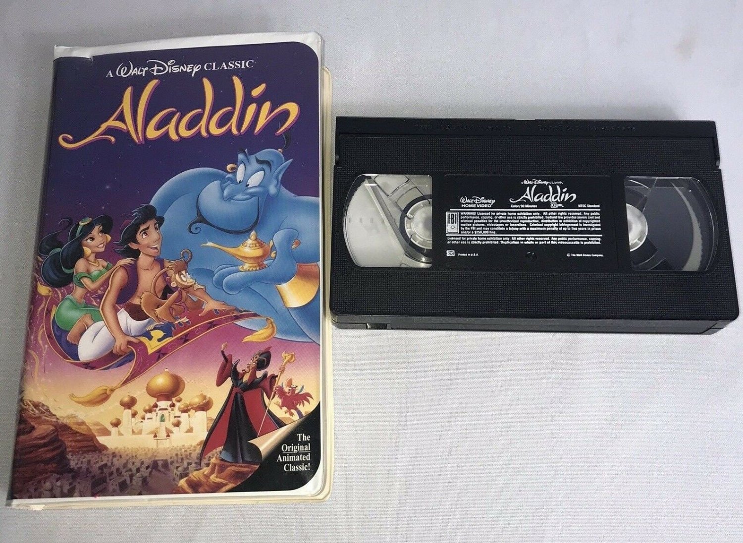 Walt Disney Aladdin VHS Video Tape Black Diamond Classics