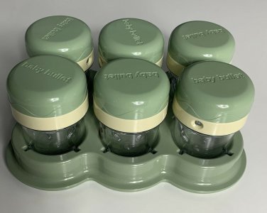 Magic Baby Bullet Food Processor Replacement Part 6 Date Dial Storage Cups Tray