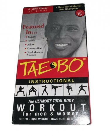 Billy Blanks Tae Bo Instructional VHS-The Ultimate Total Body Workout