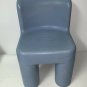 Vintage Little Tikes Child Size Light Slate Country Blue Chair Chunky