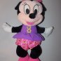 Disney Minnie Mouse Plush Stuffed Animal Large Purple Dress 19"