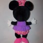 Disney Minnie Mouse Plush Stuffed Animal Large Purple Dress 19"