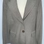 Antonio Melani Womens Blazer Jacket Size 14 Brown Lined Button Career Stretch