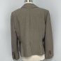 Antonio Melani Womens Blazer Jacket Size 14 Brown Lined Button Career Stretch