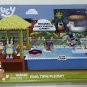 Bluey Swimming Pool Time Playset W/ Floaties Bluey Figure Deck Diving Board New