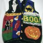 Halloween Sweater Vest Womens Size M Ghost Jack O'lantern Candy Corn Ugly