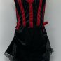 Womens Sexy Pirate Maiden Halloween Costume Dress Size L Black Red Underwraps