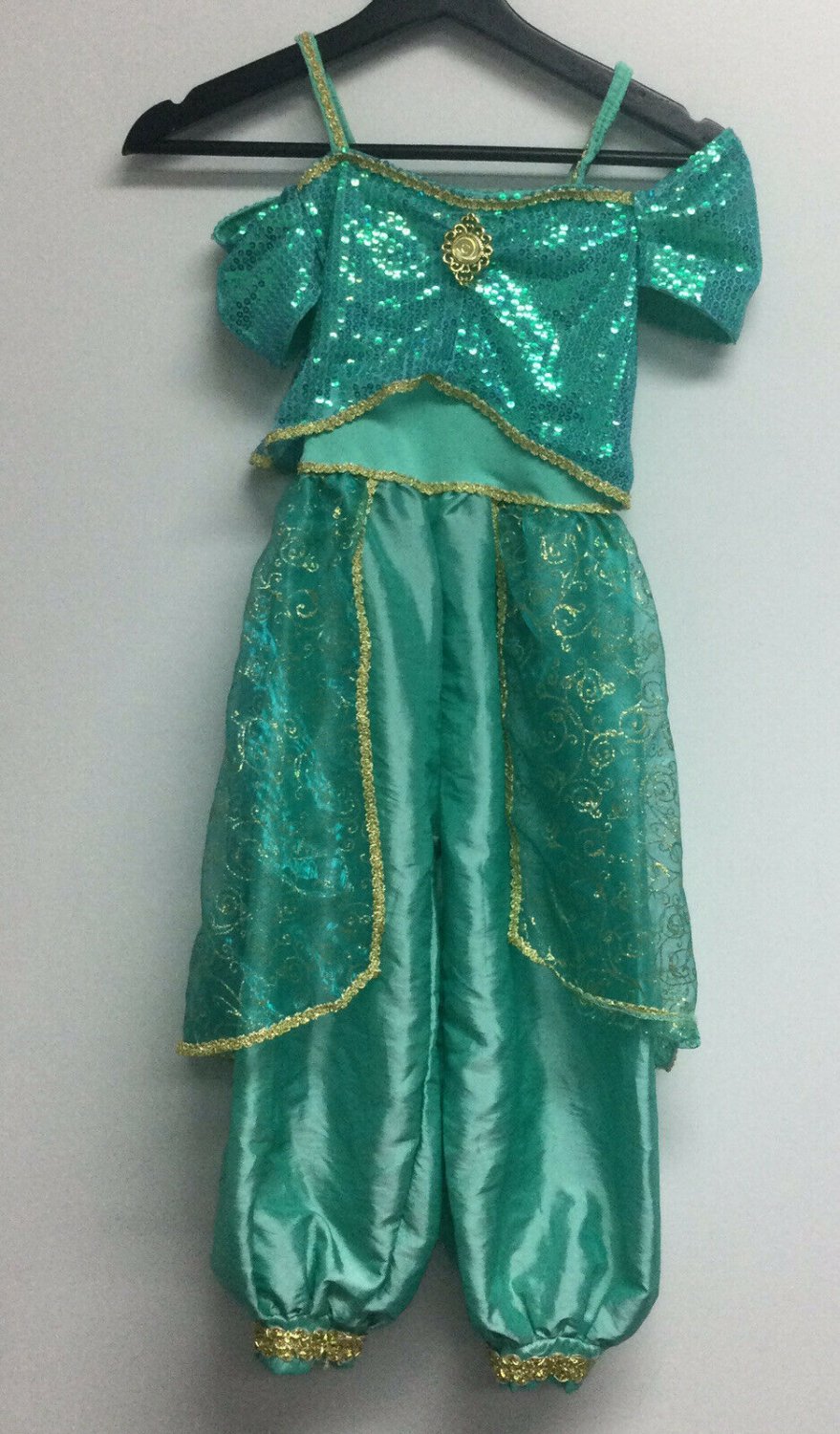 Disney Aladdin Girls Princess Jasmine One PC Halloween Costume Size 5 6 Y