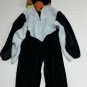Toddler Penguin Halloween Costume Size 3T 4T Hooded Jumpsuit Boys Girls One PC