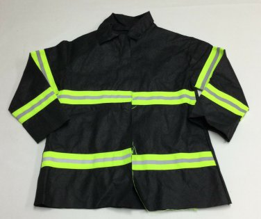 Toddler Firemans Jacket Coat Halloween Costume Dress Up Pretend Play Size 3 4