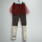 Wishcraft Girls Sock Monkey Halloween Costume Pants ONLY Size 8 Red Tulle