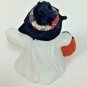 Vintage Halloween Ceramic Ghost Witch Hat Pumpkin Jack O'lantern Figurine Figure