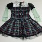 Monster High Frankie Stein Halloween Costume Dress Girls Size L 12 14