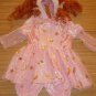 Girls Pink Fairy Princess Halloween Costume Size 4 5 6 Dress Up Pretend Play