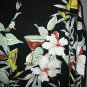 Thumbs Up For Him Button Front Hawaiian Shirt Men Size XL Black Hibiscus Martini