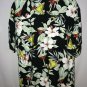 Thumbs Up For Him Button Front Hawaiian Shirt Men Size XL Black Hibiscus Martini
