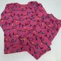 Childrens Place Christmas Lights Holiday Pajamas 2 Pc Girls XL 14 Pink Fleece