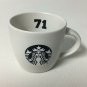 2016 Starbucks Coffee Espresso Demitasse Cup Mug Shot 3oz White Black #71