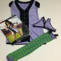 Sexy Baseball Player Womens Halloween Costume Size S M Purple Black Cosplay