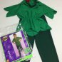 Boys Peter Pan Halloween Costume Size M 8 10 Top Pants Hat