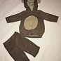 Carter's Monkey Halloween Costume Infant Baby Girl Boy Size 6-9 Months 2 Piece