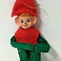 Vintage Pixie Felt Elf Knee Hugger Shelf Sitter Christmas Ornament
