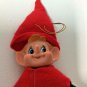 Vintage Pixie Felt Elf Knee Hugger Shelf Sitter Christmas Ornament