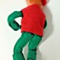 Vintage Pixie Felt Elf Knee Hugger Shelf Sitter Christmas Ornament