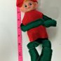 Vintage Pixie Felt Elf Knee Hugger Shelf Sitter Christmas Ornament