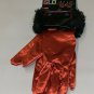Adult Light Up Gloves One Size Red Black Halloween Costume Accessory Gemmy