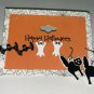 Halloween Black Cat Bat Ghost 3 Pair Pierced Earrings New
