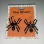 Halloween Black Spider Gems Dangle Pierced Earrings New