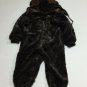Jerry Beck Baby Infant Monkey Halloween Costume Brown Plush Jumpsuit Hood