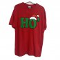 Adult HO 3 Cubed Ho Ho Ho Santa Christmas TShirt Size L Red Unisex Tee Shirt NWT