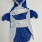 Pet Halloween Shark Dog Costume Blue White Size M