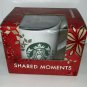 Starbucks Coffee 2013 Holiday Collection Snowflakes Mug Cup Shared Moments New