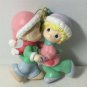 Vintage Precious Moments Christmas Holiday Ornament Boy & Girl Dancing