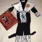 Boys The Shadow Ninjas Ice Wolf Ninja Halloween Costume Size 4-6 Black