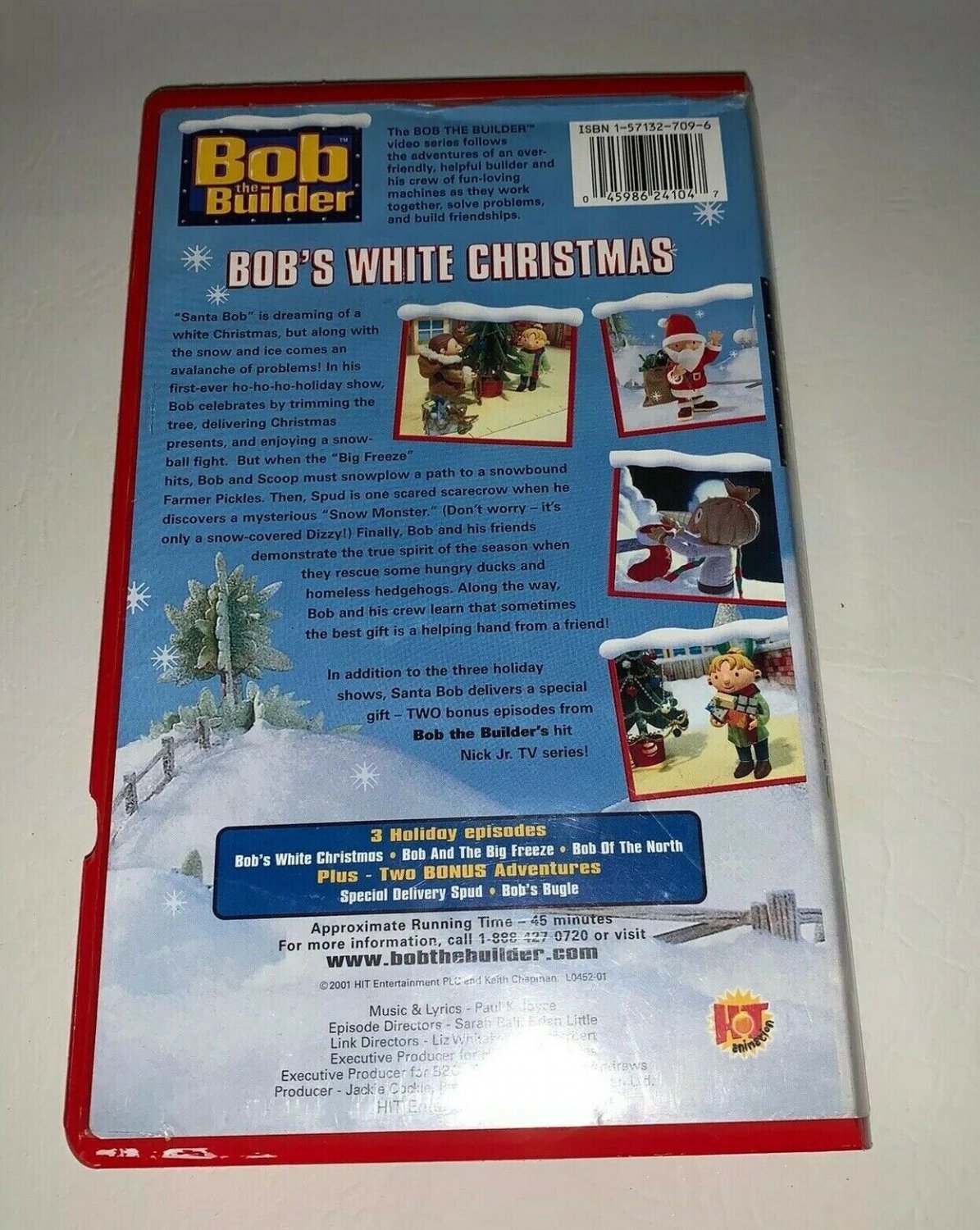Bob The Builder Bob's White Christmas VHS Movie Cassette Tape