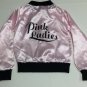 Retro 1950s Grease Girls Pink Ladies Jacket Costume Child SZ M 8 10 CostumesUSA
