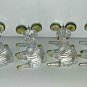 Vtg Clear Acrylic Plastic Mice Mouse Christmas Tree Ornaments Craft Lot of 4