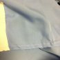 Oak Hall Light Sky Blue Graduation Cap Gown 5'0"- 5' 2" White Center Pleat Cord