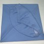 Oak Hall Light Sky Blue Graduation Cap Gown 5'0"- 5' 2" White Center Pleat Cord