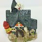 Vintage K’s Collection Ceramic Mini Halloween Village Haunted House Ghost