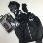Bad to the Bone Biker Motorcycle Rider Skeleton Halloween Costume Boys L 12 14