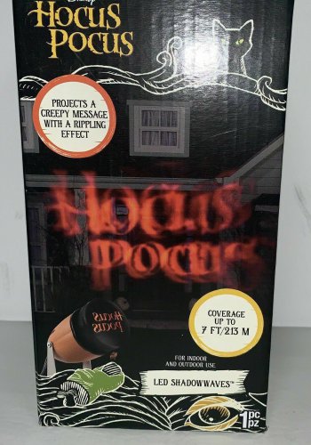 Gemmy Hocus Pocus LED Shadow Waves Projector Halloween Disney Indoor Outdoor New