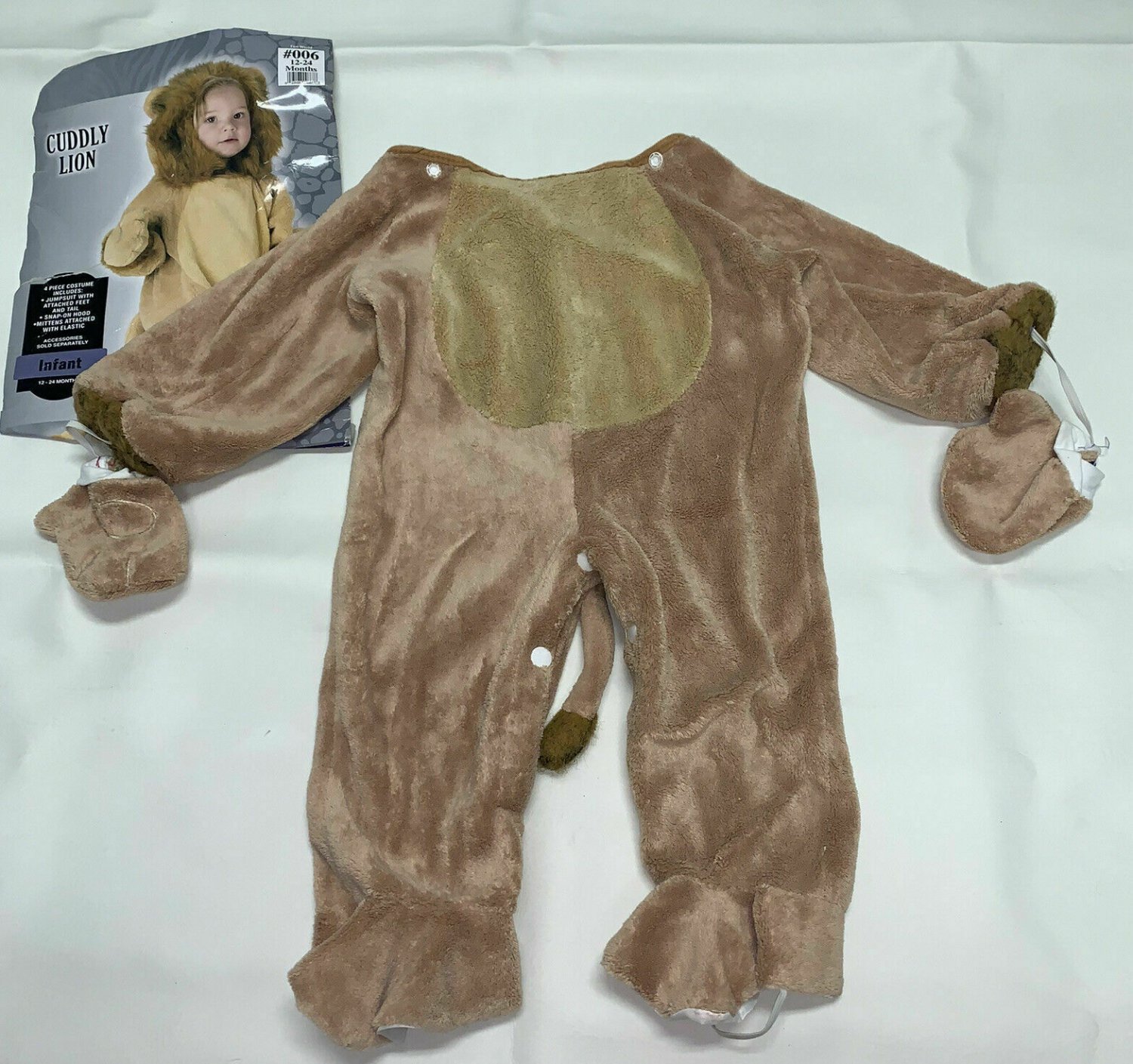 Cuddly Lion Infant Halloween Costume 1224 M Jumpsuit ONLY Baby Boy Girl