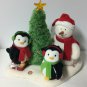 2006 Hallmark Jingle Pals Very Merry Trio Singing Snowman Penguins Animated