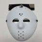 Adult Halloween Hockey Mask Costume Accessory White Plastic One Size Mens Teen