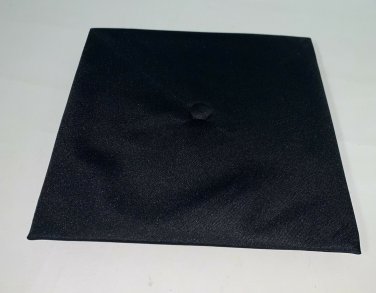 Black Graduation Cap Mortarboard One Size